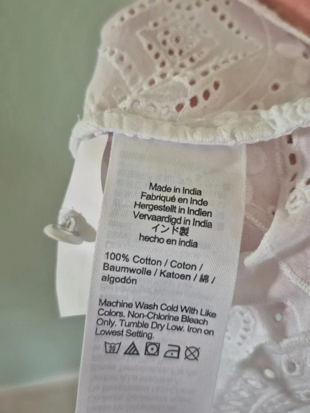 Madewell White Eyelet Embroidered Blouse — NWT 🤍